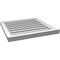 Ekena Millwork Vertical Surface Mount PVC Gable Vent: Functional, w/ 2"W x 2"P Brickmould Sill Frame, 24"W x 24"H GVPVE24X2403SF - alternate 3